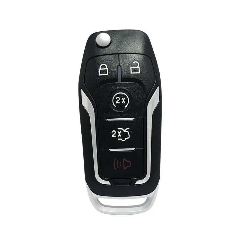 315MHz 433.92MHz Options Available Multi-Frequency Car Key with 5 Buttons Compatible with Focus Fiesta Mondeo S-Max and More