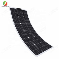 Panneau solaire flexible 100W 150W 200W 12V 24V monocristallin semi-flexible pour camping-car, bateau, yacht, marine, étanche
