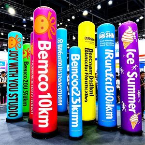 Columna Inflable LED para Ferias Comerciales, Torre de Aire Luminosa de Tela Oxford con Impresión Personalizada y Soplador Silencioso para Exposiciones Comerciales - Product Image 1