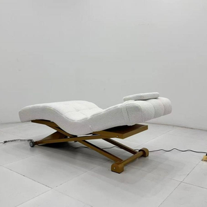 Lit de beauté électrique incurvé en métal pour cils, ensemble de lit de beauté pour salon, hôtel, salle de sport, salle de bain, réglable, haute qualité - Product Image 4