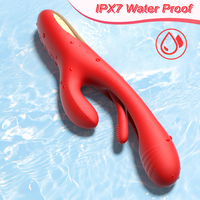Flatternder Kaninchen-Vibrator für Frauen Duale Stimulation G-Punkt-Vibrator Klitoris-Stimulator Kraftvolle Vibration Weiches Silikon Sexspielzeug