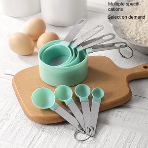 Stainless Steel Handle Metal Sustainable Large Capacity Measuring <b>Spoon</b> Cup 8-Piece Set <b>Coffee</b> Tea <b>Spoons</b> Gadgets Daily Use - Product Image 5