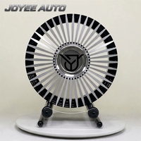 Jantes forgées à rayons usinés noir brillant personnalisées 17-24 pouces 5x112 5x114.3 5x120 pour Mercedes Classe S Maybach Audi A8
