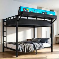 Meilleure Vente : Meuble Moderne en Métal avec Étagère de Rangement, Panneau Pegboard, Port USB, LED et Design en Acier Résistant