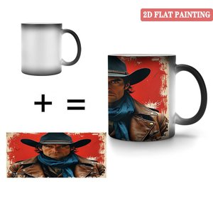 Mug universel toutes saisons, noir givré, 11 oz, en céramique, tasse activée par la chaleur, pour la maison et le bureau - Product Image 4