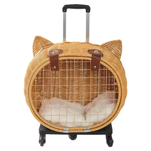 Mochila Transpirable y Portátil de Poliéster para Perros y Gatos, con Ruedas y Cierre de Cremallera, para Viajes al Aire Libre - Product Image 2