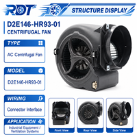 Ventilateur centrifuge de refroidissement FFU d'origine allemande à haut débit d'air D2E146-HR93-01 230VAC 150W 1050RPM pour purificateur d'air et équipement médical
