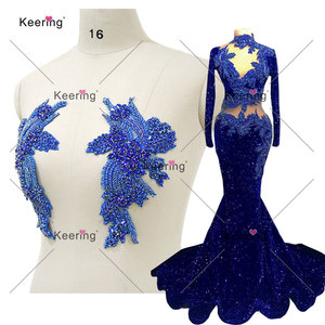 WDP-296 Keering <span class=keywords><strong>ราคา</strong></span>ดี ชุดแต่งงานประดับคริสตัลสีโรสโกลด์สำหรับผู้หญิง ประดับลูกปัดสำหรับชุดแต่งงาน - Product Image 5