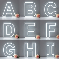 Lampes LED néon portables en acrylique de 60 cm, 90 cm, 120 cm, numéros et lettres à piles pour événements extérieurs, propositions de mariage et fêtes de fiançailles