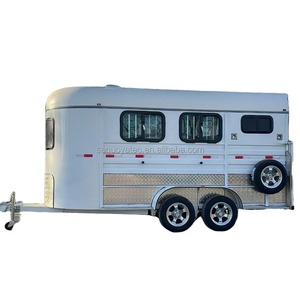 내구성 있는 말 플로트 판매-각도 적재 및 핫 디핑 아연 도금 섀시 포함 <span class=keywords><strong>3</strong></span> 마력 용량 - Product Image 2