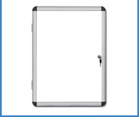 SC05 A4 taille cadre en aluminium verrouillage vitrine pour école bureau salle de classe montage mural avec 2 clés prix de gros