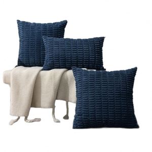 Housse de coussin décorative en velours côtelé à carreaux pour canapé, lit ou chevet, sans rembourrage, articles promotionnels pour fêtes - Product Image 4