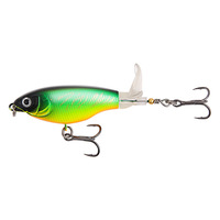 ABS Mini 9.2cm 6g Laser Surface Réfléchissante Série Tracteur Bruit Leurre Appât Spirale Hélice pour Basse et Brochet Fond Pêche