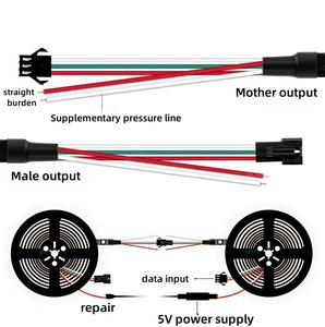 5m DC5V WS2812 4020 bên phát ra LED dải siêu hẹp 5mm 100Led/M IC địa chỉ siêu mỏng ánh sáng dây không thấm nước - Product Image 5