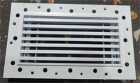 Diffuseur linéaire invisible moderne en aluminium pour CVC, grille de ventilation murale en plastique ABS pour climatiseur