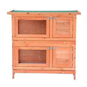 Produits pour animaux de compagnie, fabrication OEM, <span class=keywords><strong>cages</strong></span> à lapins, <span class=keywords><strong>cages</strong></span> à lapins en bois faites à la main, fabriquées en Chine - Product Image 3