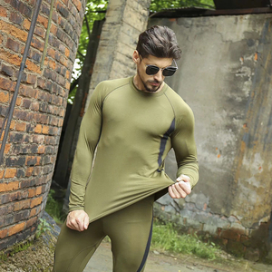 Ensemble haut et pantalon en polaire <span class=keywords><strong>thermique</strong></span> d'hiver Sous-vêtements tactiques OEM pour la chasse, l'entraînement et les activités de plein air - Product Image 2