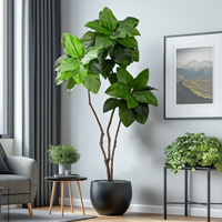 Arbre artificiel en plastique à feuilles de magnolia, 1,5m-1,8m, haute qualité, décoration intérieure et extérieure, vente chaude en usine