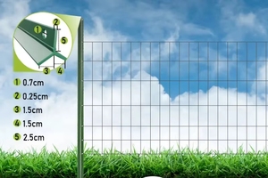 Trang trại hàng rào T-Bar hàng rào bài Sao bài Y trellis dễ dàng lắp ráp với lớp phủ bột bài Sao bài - Product Image 3