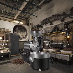 Torréfacteur automatique de café de l'acier inoxydable 30kg avec le filtre de fumée à vendre - Product Image 1