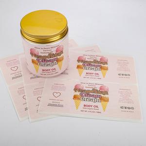 Glow in Peace Skincare Factory Neapolitan Dream Cream Body Oil <b>Label</b> Rectangular Paper Adhesive Recyclable - Product Image 6