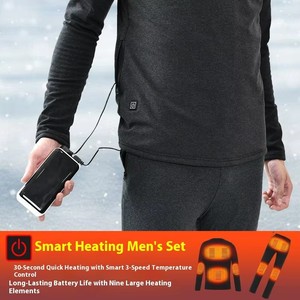 ชุดฐานอุ่นไฟฟ้าอุณหภูมิคงที่อัจฉริยะเสื้อผ้าให้ความอบอุ่นมีซับในผ้าฟลีซสำหรับฤดูหนาว - Product Image 5