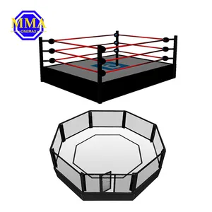 MMAONEMAX טבעת אגרוף ציוד mma מתומן כלוב למכירה עמיד חיצוני רצפת להעריך מטרה כפולה אגרוף טבעת