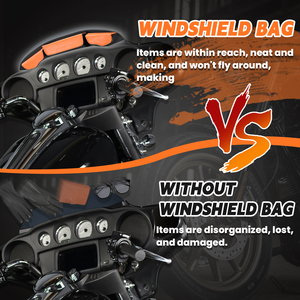 Vendita di Fabbrica - Include una <span class=keywords><strong>Borsa</strong></span> per Parabrezza a 3 Tasche e una <span class=keywords><strong>Borsa</strong></span> Laterale per <span class=keywords><strong>Moto</strong></span> per <span class=keywords><strong>Harley</strong></span> Electra Glide Classic EFI FLHTCI. - Product Image 5