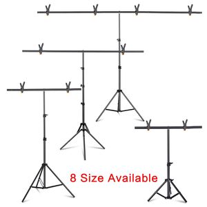 ขาตั้งฉากหลังโลหะรูปตัว T ขนาด 10 ฟุต สำหรับสตูดิโอถ่ายภาพ ฉากเขียว อุปกรณ์เสริมสำหรับถ่ายภาพและวิดีโอ - Product Image 3