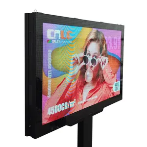 Billboard LED advertising screen outdoor with beautiful finish aluminum case Remote update media Easy maintenance