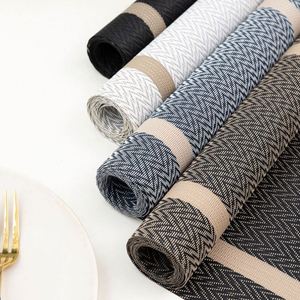 Vente en gros de sets de table en PVC écologiques, résistants à la chaleur, couleur personnalisée, design moderne, imperméables et isolants - Product Image 4