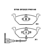 Plaquettes de frein avant en céramique de haute qualité pour Audi OEM D2030-9264 D768-7635 GDB8016AT 0986AB1185