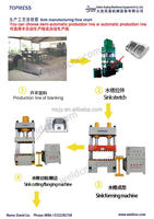 Presse à huile hydraulique J & Y Punch Press Ligne de lavage pour évier à eau Ligne de production