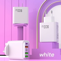 Nouveau chargeur mural multi-ports 200W 5 en 1, charge rapide PD, 3USB+2Type-C, adaptateur de charge QC3.0