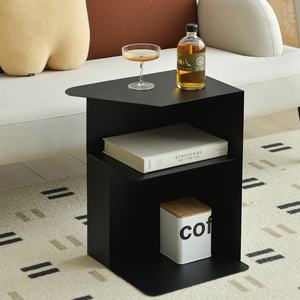 Kinno meilleure vente bord géométrique fer Art Table basse Design moderne Style noir canapé bord avec <span class=keywords><strong>quelques</strong></span> tables extraterrestres à la mode - Product Image 4