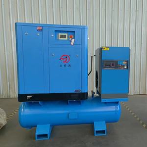 JQT sekrup kompresor udara, 7.5KW 11KW 15kw 22KW dengan Dryer10HP 15HP 20HP 16KG Kebisingan rendah untuk pemotongan Laser - Product Image 2