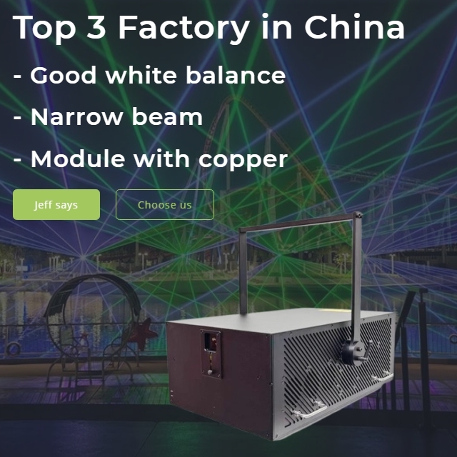 R-RGB100W Golden Star 100W Stage Animation RGB Laser Light Show Projector System for Landmark and Big Events