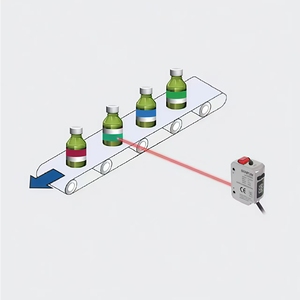 डिजिटल डिस्प्ले स्थिति सुरक्षा लेजर वस्तु LA2-ZB250N पहचान सेंसर - Product Image 4