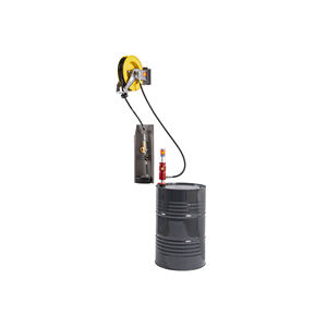Meclube <b>wall</b>-<b>mounted</b> oil distribution system with <b>hose</b> reel <b>for</b> 180-220l drums - Product Image 1