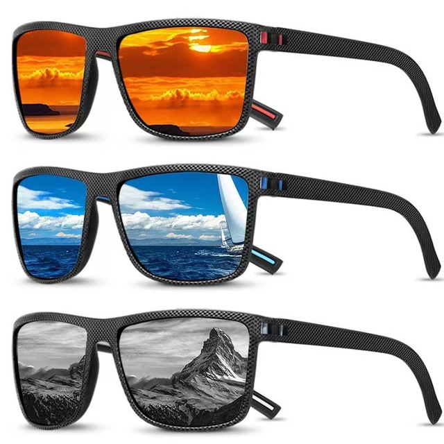 Color Sunglasses Bulk Outdoor Sports Sunglasses with Anti-glare Polarize Pc Sunglasses