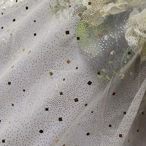 YANHUATANG vente chaude imprimé maille Non élastique hexagonal Netbottom Tulle Gol Plu taille carrée poinçonnage <span class=keywords><strong>Guz</strong></span> tissu doublure carré - Product Image 6