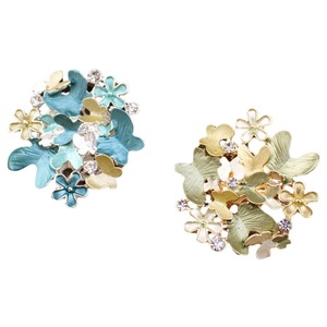 Broche Magnético Elegante de Flor com Strass e Esmalte, em Liga Metálica, com Design de Borboleta e Alfinete de Segurança, para Noivado e Casamento Feminino - Product Image 5