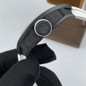 High-Quality Black Ceramic 035 Automatic Mechanical <b>Watch</b>, Skeleton Designer Dial, Barrel-Shaped Men’s Casual Sports <b>Watch</b> - Product Image 2