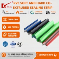 Bande d'étanchéité co-extrudée souple et rigide en PVC pour porte de chambre froide, conteneur frigorifique et camion de chaîne du froid industrielle