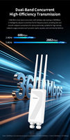 COMFAST CF-EW87 Wifi7 Omnidireccional de Doble Banda 3600Mbps AP Punto de Acceso Exterior Router Wifi Bridge