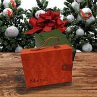 Cadeau de Noël personnalisé boîte rigide magnétique emballage conception libre revêtement UV gaufrage pour impression de logo pour cadre photo affichage