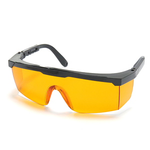 Lunettes de sécurité de laboratoire légères (30g) orange, bloquant la lumière LED bleue et violette 405nm 460nm, verres orange, pour blanchiment dentaire, OEM - Product Image 2