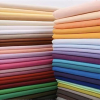 Tissu Popeline 100% Coton en Gros 140g Haute Densité Peigné Teint Uni Anti-Plis pour Vestes/Chemises/Robes d'Été Largeur 150cm Filles