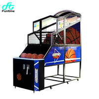 Machines de jeux de basket-ball d'arcade électronique d'intérieur pour adultes amusantes Machine de basket-ball de jeu interactive de compétition à pièces