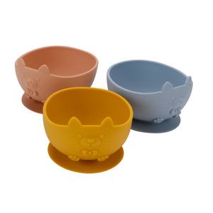ชุดอาหารสำหรับเด็กทารกทำจากซิลิโคนเกรดอาหารสำหรับขายส่ง พร้อมถ้วย ชาม จาน ผ้ากันเปื้อน ช้อน และส้อม ทำความสะอาดง่าย กันน้ำ - Product Image 5